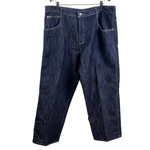 VTG Southpole 4180 Dark Blue Denim Wide Leg Jeans 42x32 Hip Hop Streetwear Men's